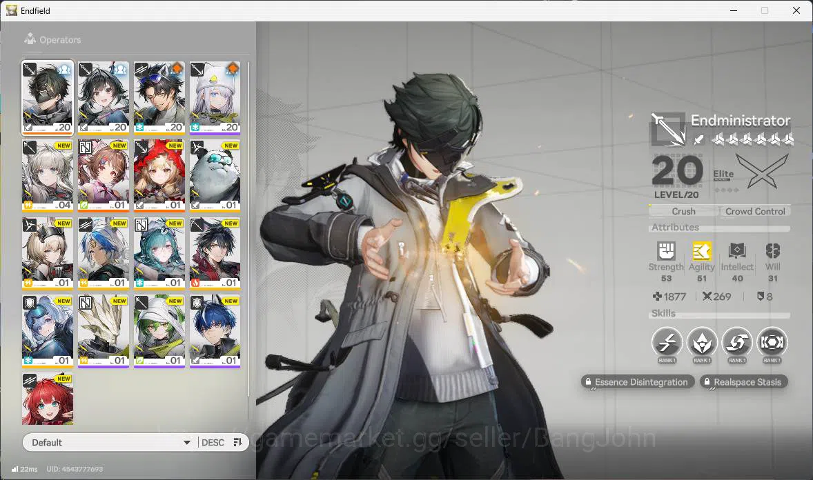 Arknights: Endfield Accounts ASIA | Starter fresh, Rossi, Ardelia. WP 6s 2 more image 3