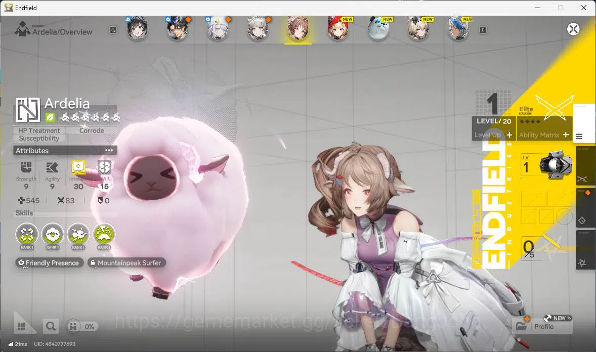 Arknights: Endfield Accounts ASIA | Starter fresh, Rossi, Ardelia. WP 6s 2 more image 4