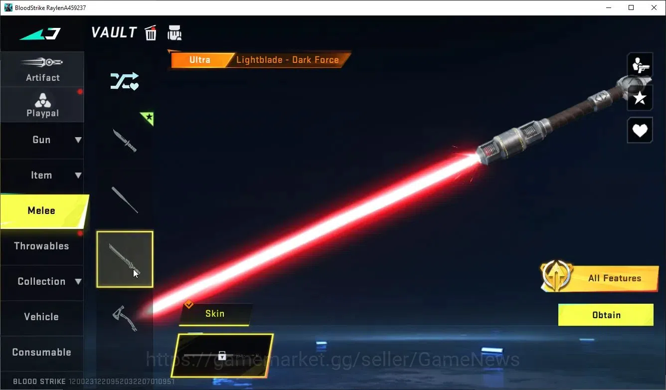 Blood Strike Accounts ASIA|ULTRA MELEE [Butterfly Knife,Lightblade Dark] image 9