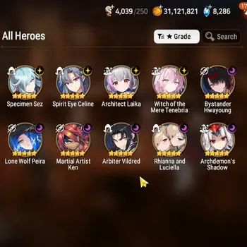 Epic Seven Accounts High-End GLOBAL UnVerif|10 ML(Rhiana&Luc,WOTM Tenebria,SE Celine)+Perfumer