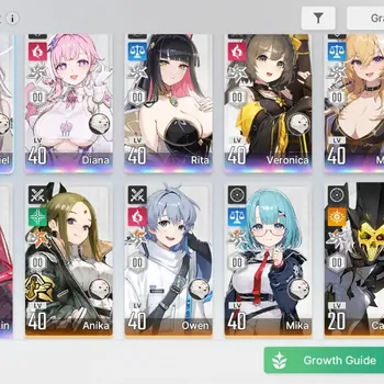 Chaos Zero Nightmare Accounts Global|Lv 40|7 SSR|Sereniel,Chizuru,Diana,Rita,Veronica,Magna,Mei Lin|12