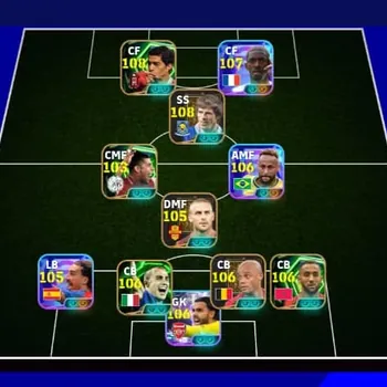 eFootball Accounts Legends & Iconic Players 3286 team strength
