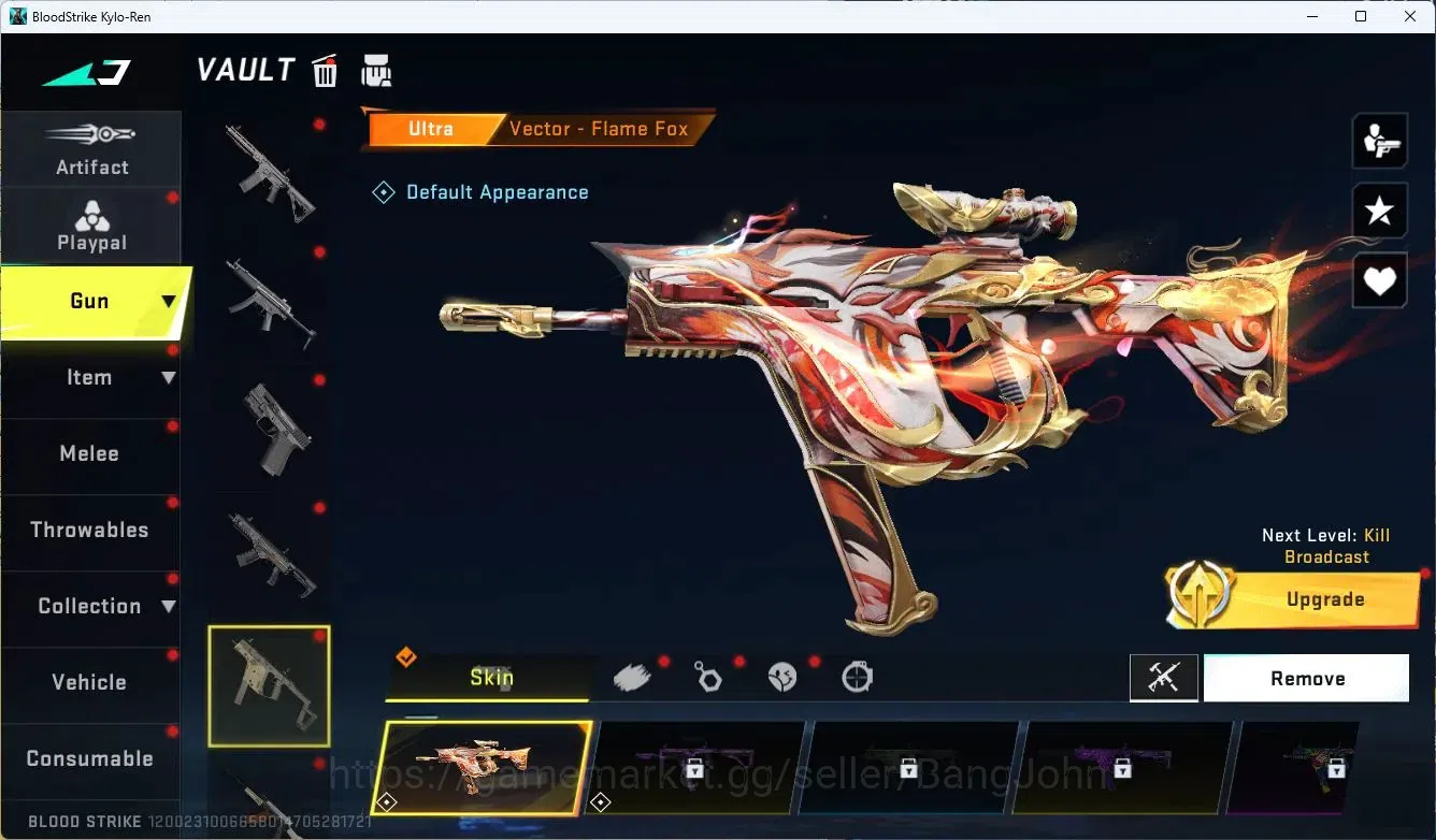 Blood Strike Accounts ASIA | ULTRA GUN: Vector,Desert Eagle,INP-9,QBZ95  image 5