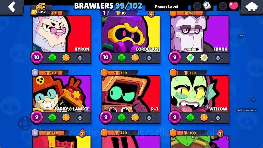 Brawl Stars Accounts Android | 46052 Thropy|99 Brawler- 29 Max Lvl - 28 Hypercharge |10k Bling+142 Gems | TakeEmail Check SS 11