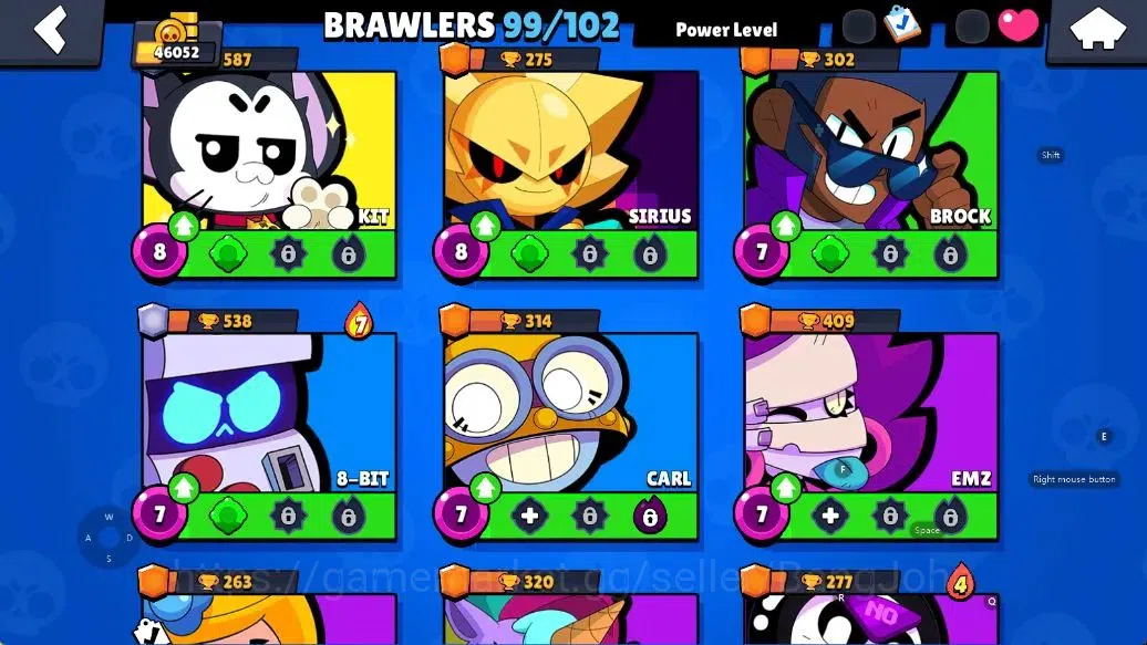 Brawl Stars Accounts Android | 46052 Thropy|99 Brawler- 29 Max Lvl - 28 Hypercharge |10k Bling+142 Gems | TakeEmail Check SS 13