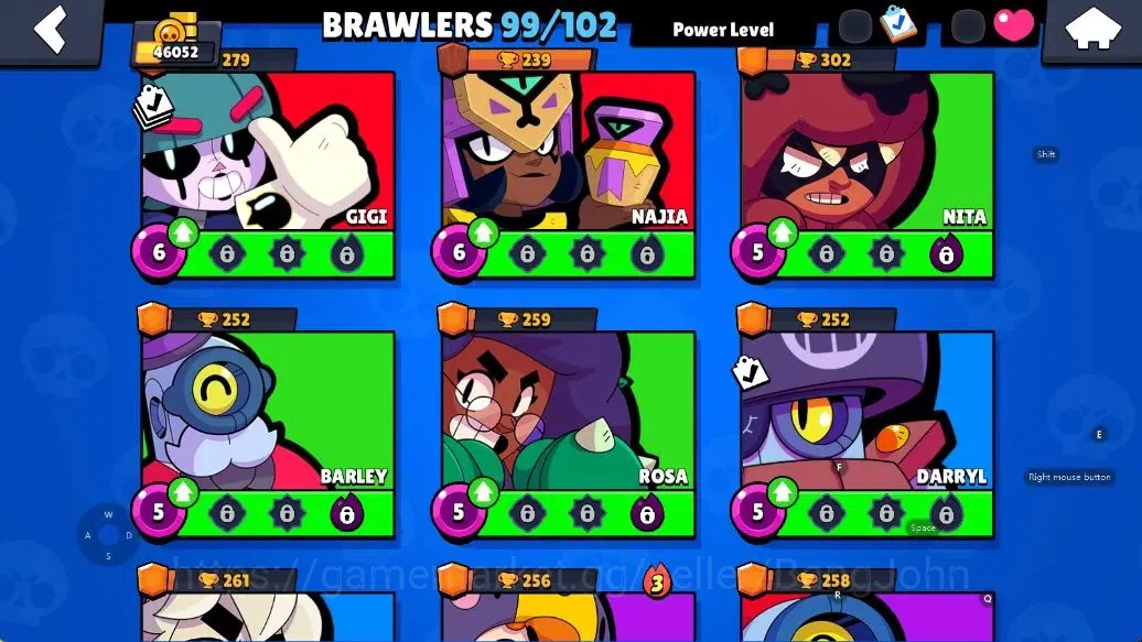 Brawl Stars Accounts Android | 46052 Thropy|99 Brawler- 29 Max Lvl - 28 Hypercharge |10k Bling+142 Gems | TakeEmail Check SS 19
