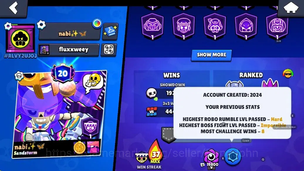 Brawl Stars Accounts Android | 46052 Thropy|99 Brawler- 29 Max Lvl - 28 Hypercharge |10k Bling+142 Gems | TakeEmail Check SS 4