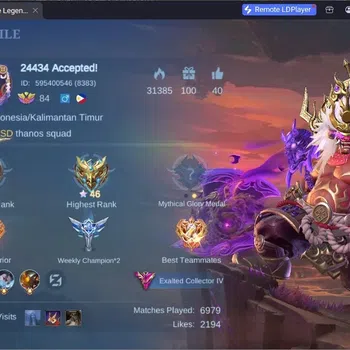 Mobile Legends: Bang Bang Accounts Collector Global|Skin 301|Exalted|Legend Franco|Collector Natalia+Pharsa+Khufra|KOF