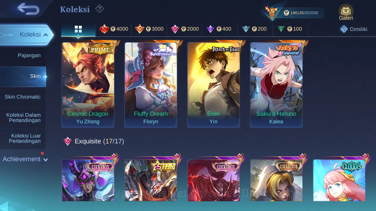 Mobile Legends: Bang Bang Accounts GLOBAL Hero 132 Skin 462 | Legend Franco Alu | Asp image 12
