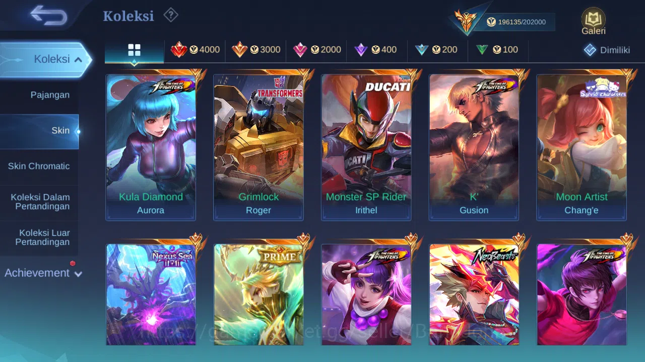 Mobile Legends: Bang Bang Accounts GLOBAL Hero 132 Skin 462 | Legend Franco Alu | Asp image 14