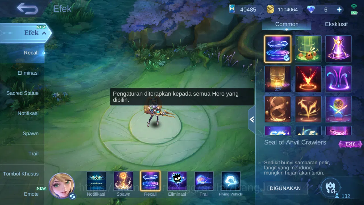 Mobile Legends: Bang Bang Accounts GLOBAL Hero 132 Skin 462 | Legend Franco Alu | Asp image 6