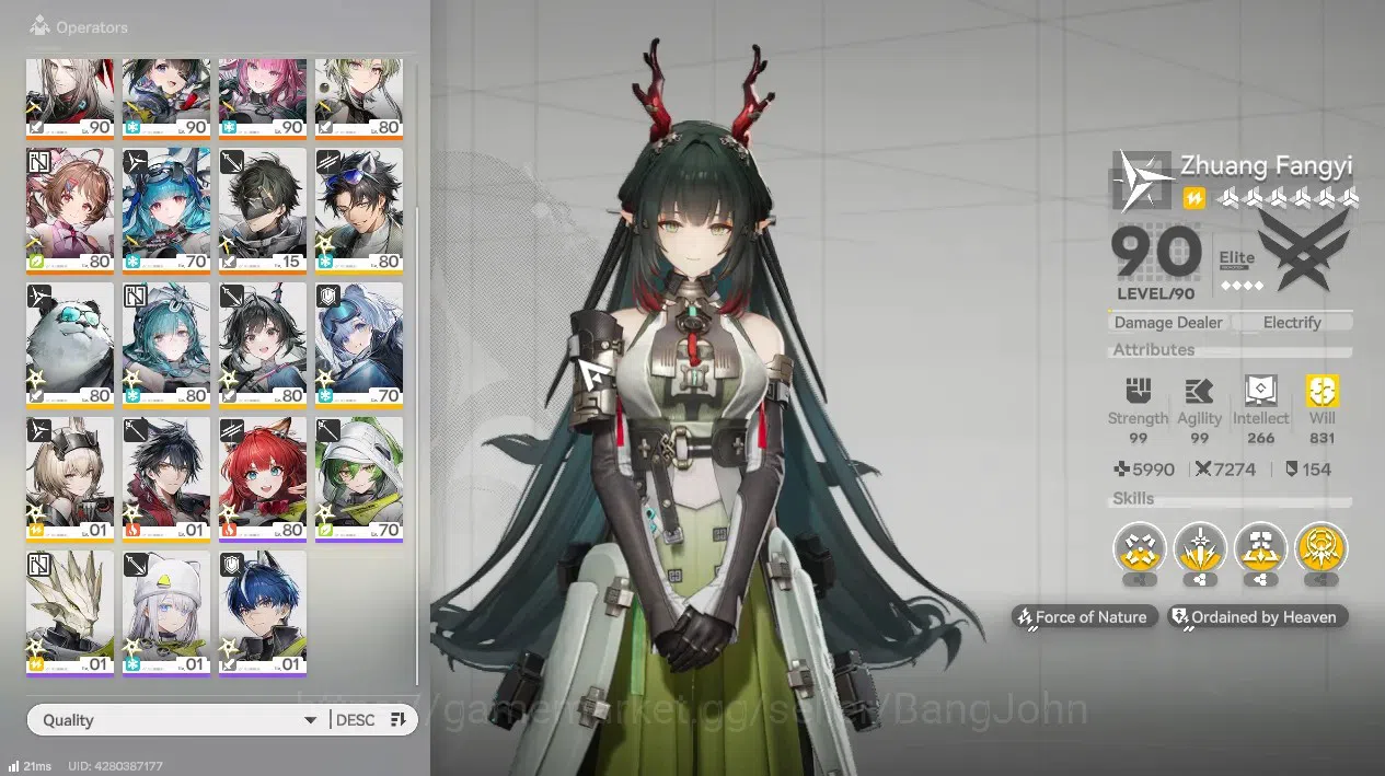 Arknights: Endfield Accounts ASIA | LV60 | 4 limit + 4 STD | (Zhuang Fanyi P1,G image 2