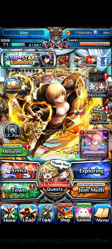 Grand Summoners Accounts Global|Rank 71|21 Ascend|RoyTW,Summer (MiyuTW,Luvi image 1