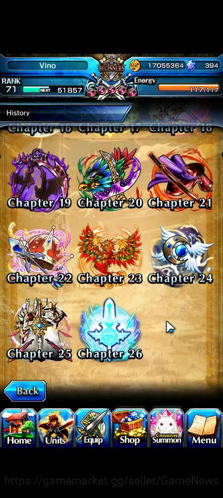 Grand Summoners Accounts Global|Rank 71|21 Ascend|RoyTW,Summer (MiyuTW,Luvi image 17