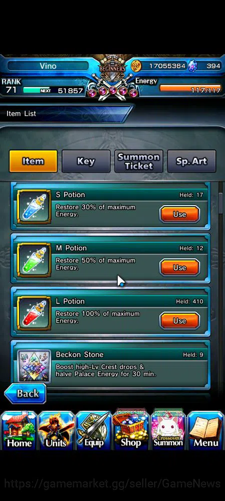 Grand Summoners Accounts Global|Rank 71|21 Ascend|RoyTW,Summer (MiyuTW,Luvi image 2
