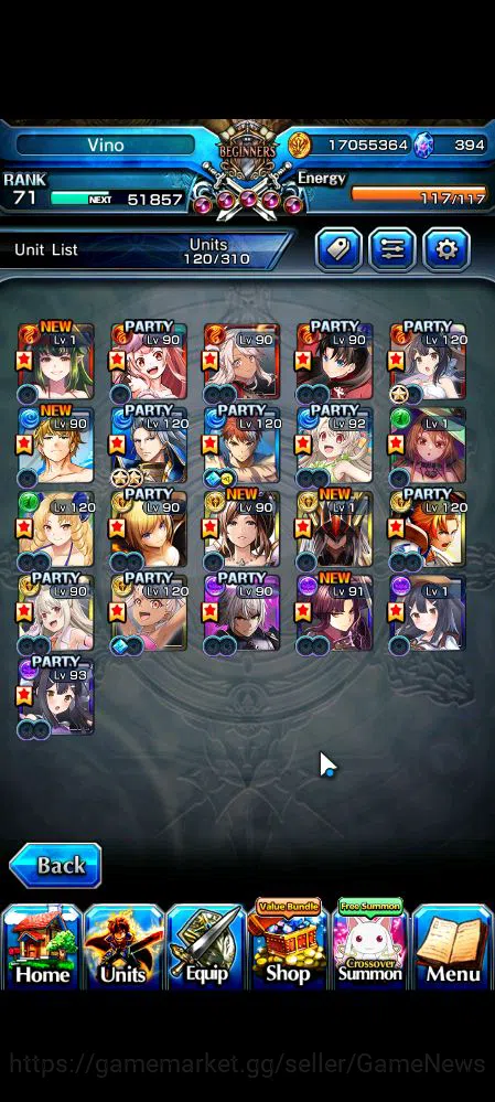 Grand Summoners Accounts Global|Rank 71|21 Ascend|RoyTW,Summer (MiyuTW,Luvi image 4