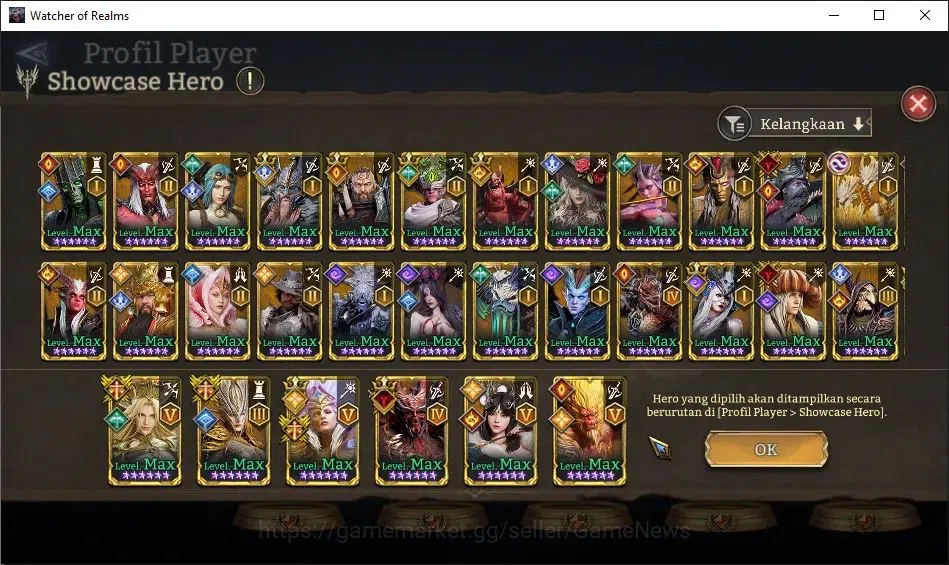 Watcher of Realms Accounts GLOBAL 60x|11,6M Power|20 Lord[IngridA5,ValderonA4 image 11