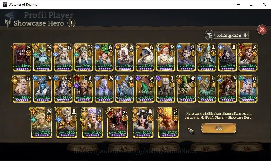 Watcher of Realms Accounts GLOBAL 60x|11,6M Power|20 Lord[IngridA5,ValderonA4 image 12