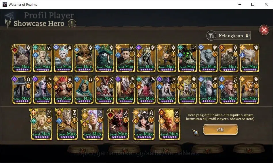 Watcher of Realms Accounts GLOBAL 60x|11,6M Power|20 Lord[IngridA5,ValderonA4 image 13
