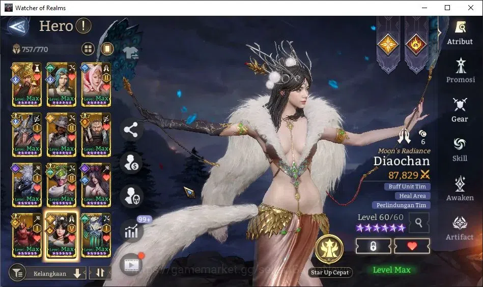 Watcher of Realms Accounts GLOBAL 60x|11,6M Power|20 Lord[IngridA5,ValderonA4 image 18