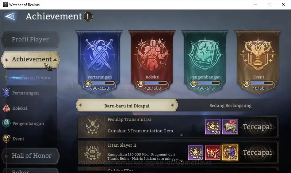 Watcher of Realms Accounts GLOBAL 60x|11,6M Power|20 Lord[IngridA5,ValderonA4 image 3