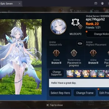 Epic Seven Accounts Starter Global Verif|Starter|3 ML(Lisette, SP Politis, Yufine).|PoH10+MoR 13|Theater Lock| Check
