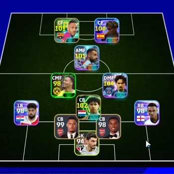 eFootball Accounts High-End Android|Power 3103|Show Time Vitinha,Lamine Yamal,Mohamed Salah,Madueke,Ibrahim Maza|2