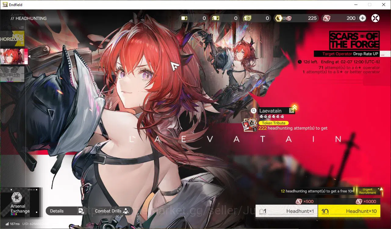 Arknights: Endfield Accounts NA/EU LVL2|Day2 Login|MetaSSR Solo Laevatain + 6SR Operators|Log Gryplink|Take 12