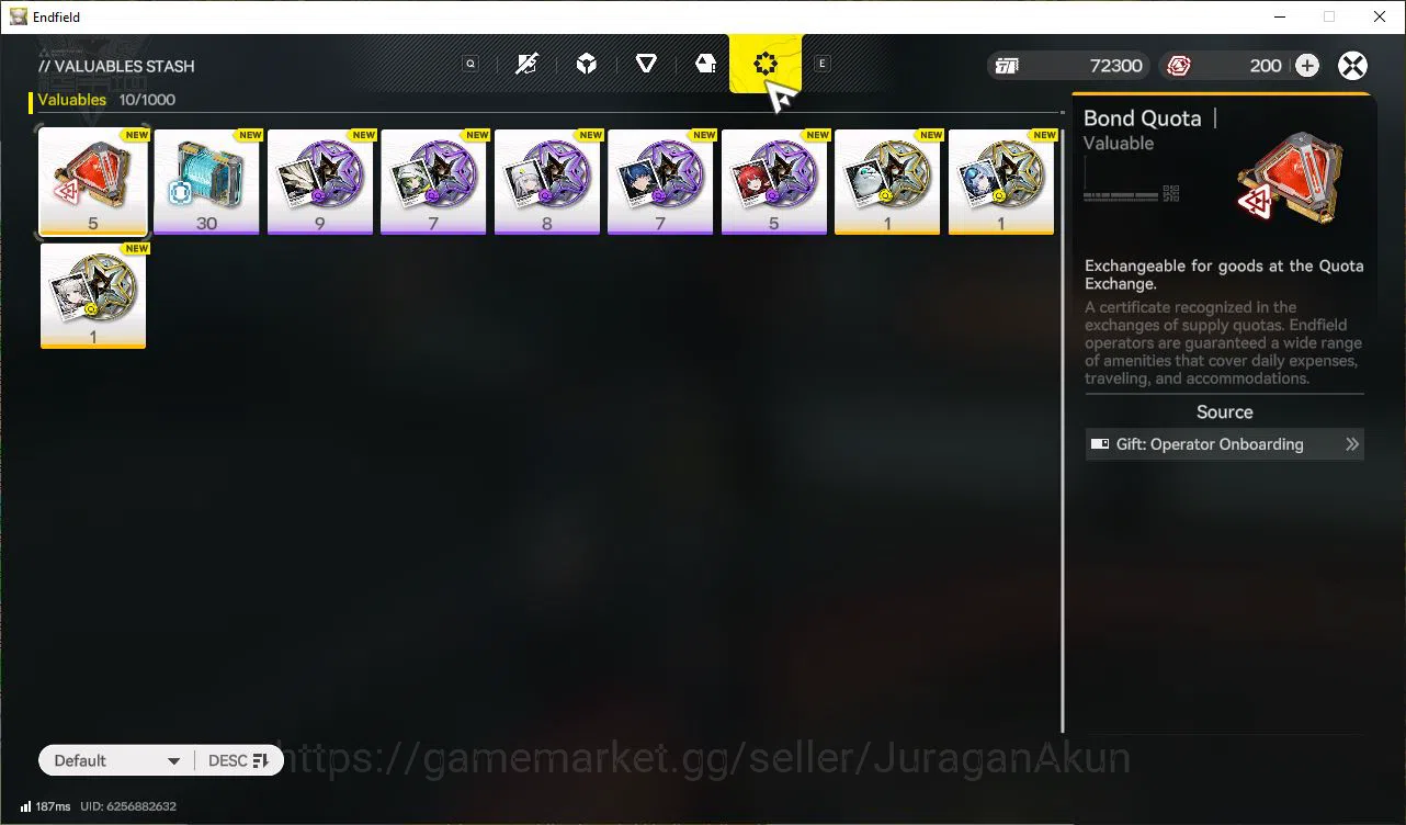 Arknights: Endfield Accounts NA/EU LVL2|Day2 Login|MetaSSR Solo Laevatain + 6SR Operators|Log Gryplink|Take 9