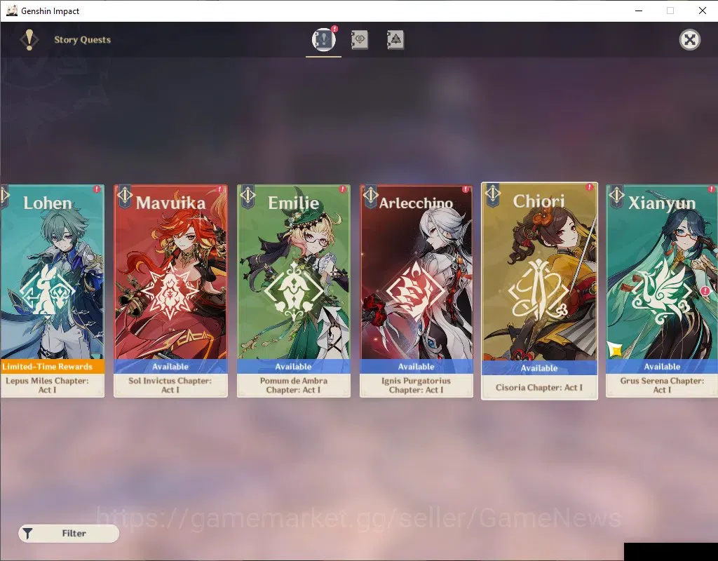Genshin Impact Accounts ASIA|AR 57|4 Limited + 3 (*5Weapon)|Neuvilette,Ski image 16