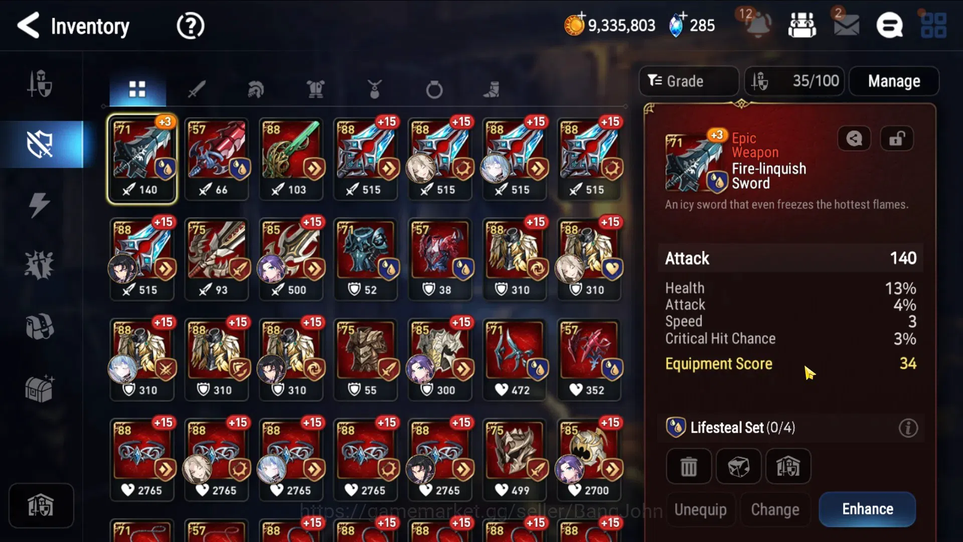 Epic Seven Accounts Starter Global | Best Starter 6 ML(SN Yulha,NM Luna,Harsetti,DB Senya,Etc.)|Newbie ON|PoH+Bless ON 4