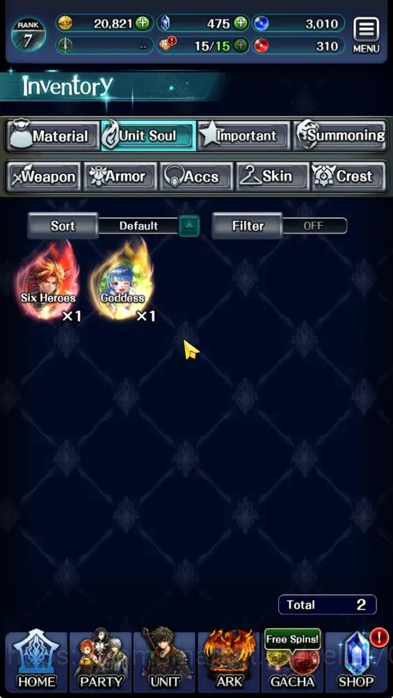Last Cloudia Accounts GLOBAL|Rank 7|Collab Brave Frontier (Fire God Varg image 11