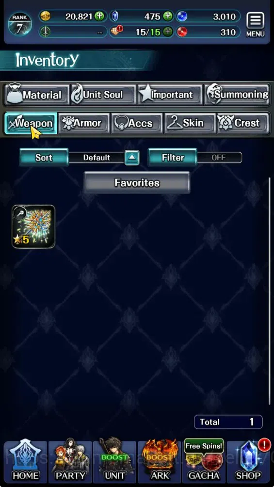 Last Cloudia Accounts GLOBAL|Rank 7|Collab Brave Frontier (Fire God Varg image 12