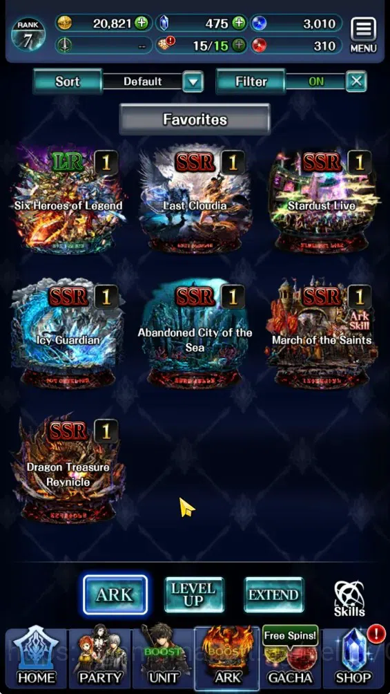 Last Cloudia Accounts GLOBAL|Rank 7|Collab Brave Frontier (Fire God Varg image 5