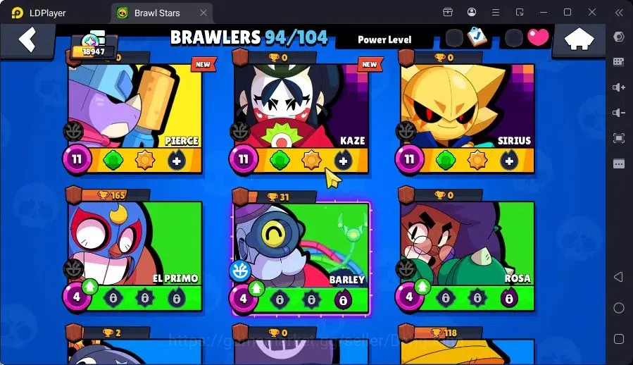 Brawl Stars Accounts Trophy 18947|94 Brawler|33 Max Hc(Shelly,Bull,Brock,ETC)|3 Hc,14 Legend,17Mythic Skin|16012 12