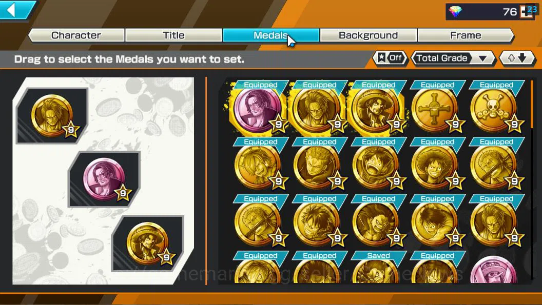 One Piece Bounty Rush Accounts Global|5 EX| HERO D.Grap,T4Emperors Shanks,Seraphi image 3