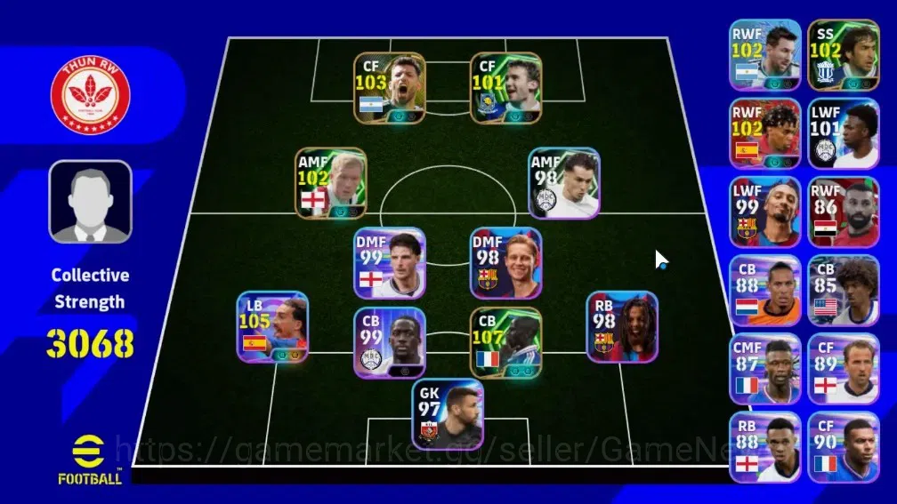 eFootball Accounts Legends & Iconic Players Android|5 Epic Lilian Thuram,Sergio Aguero,Paul Scholes,Andriy Shevchenko,Raul|5 1