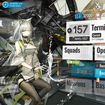 Arknights Accounts Starter Global |Starter Lv 1|18 Total Operator|1 Limited|( Kal'tsit Esperanta )|0-1 Terminal|Take