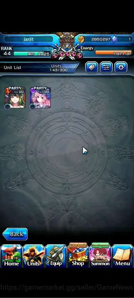 Grand Summoners Accounts Global|Rank 44|2 Ascend+1 TW| Yuyuko Saigyouji+TW, image 4