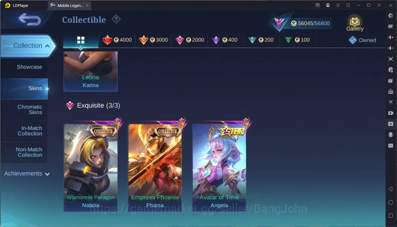 Mobile Legends: Bang Bang Accounts Global|Hero 132|Skin 270|Renowned|KOF Krina|CC Nat image 8