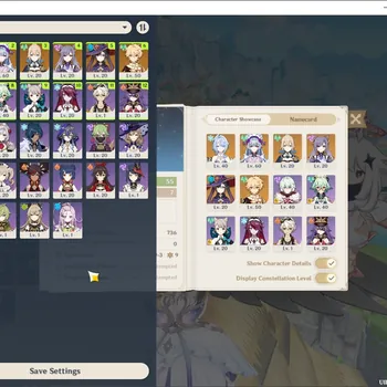 Genshin Impact Accounts Mid Game Asia|AR 55|1 Limited + 1 (*5 Weapon)| Odette C2+Signature Stellar Swirl |Reuni ON|All