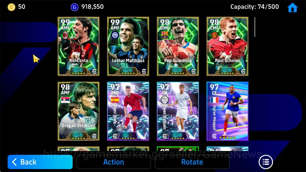 eFootball Accounts Mobile|Visionary Pass(Rui Costa,Pep Guardiola,Dean image 4