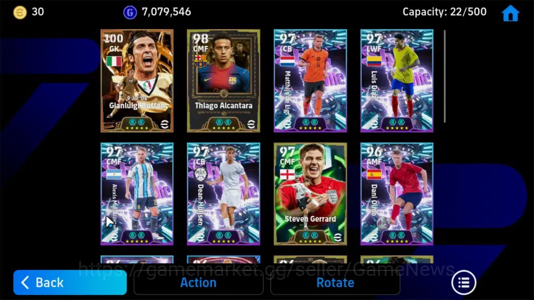 eFootball Accounts Android|BigTime Glanuigi Buffon,Filippo Inzaghi,Ma image 7