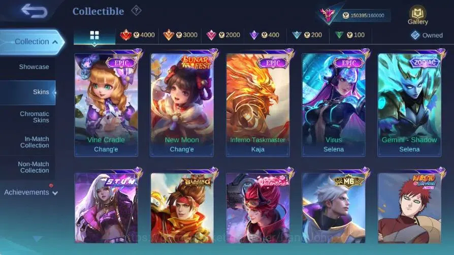 Mobile Legends: Bang Bang Accounts Global|Skin 512|Exalted|Legend Gusion+Lunox|PRIME image 11
