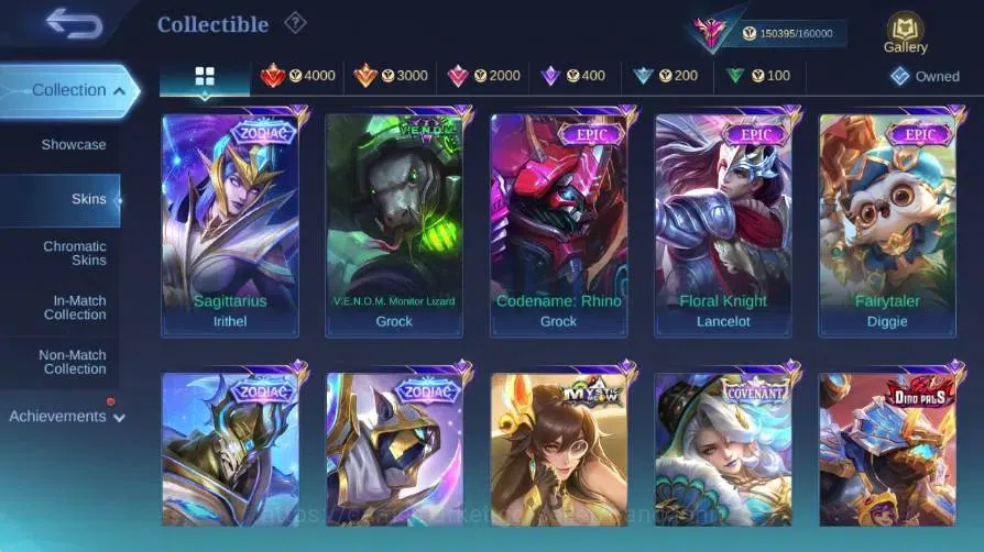 Mobile Legends: Bang Bang Accounts Global|Skin 512|Exalted|Legend Gusion+Lunox|PRIME image 14