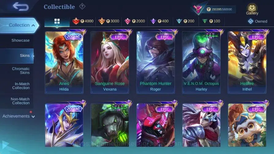 Mobile Legends: Bang Bang Accounts Global|Skin 512|Exalted|Legend Gusion+Lunox|PRIME image 15