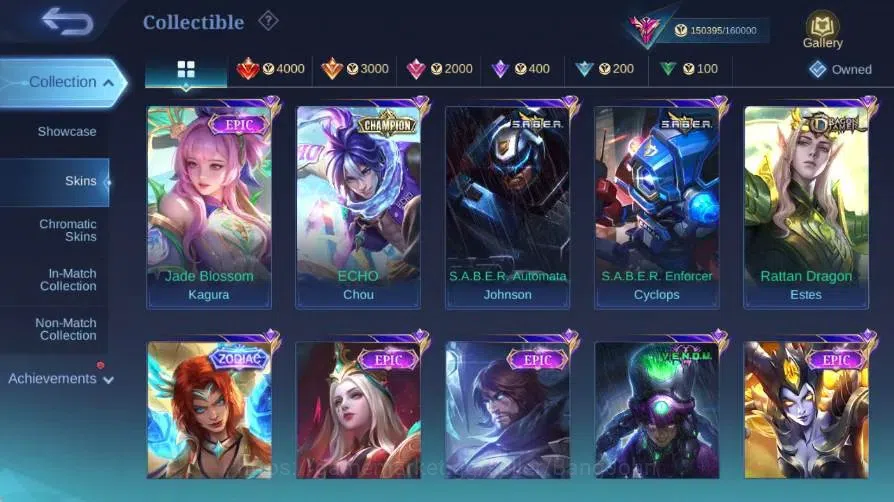 Mobile Legends: Bang Bang Accounts Global|Skin 512|Exalted|Legend Gusion+Lunox|PRIME image 16