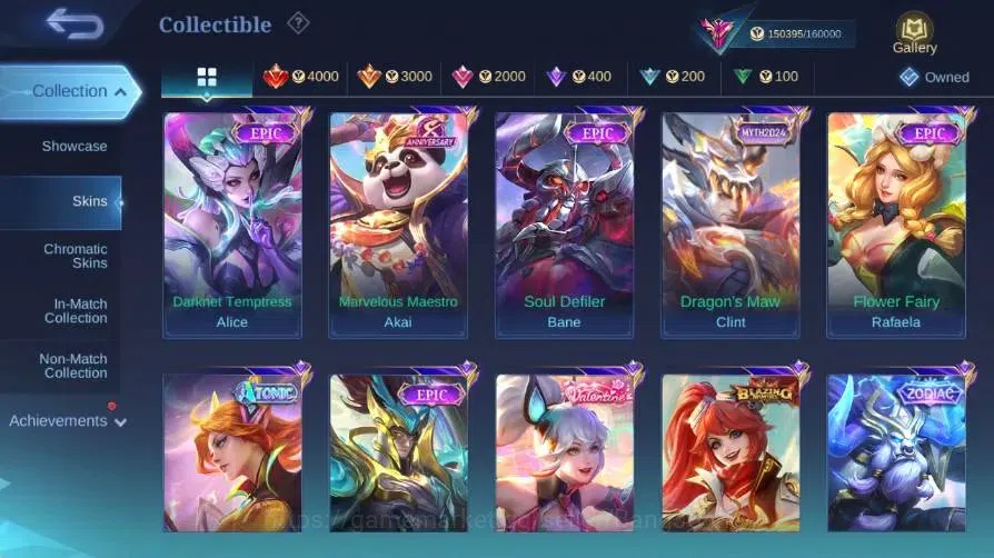 Mobile Legends: Bang Bang Accounts Global|Skin 512|Exalted|Legend Gusion+Lunox|PRIME image 18