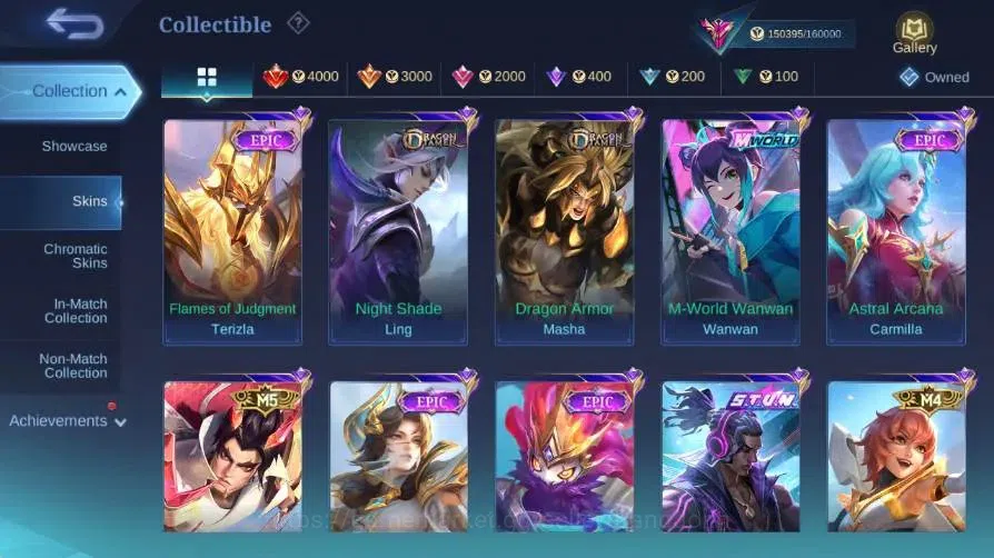 Mobile Legends: Bang Bang Accounts Global|Skin 512|Exalted|Legend Gusion+Lunox|PRIME image 7