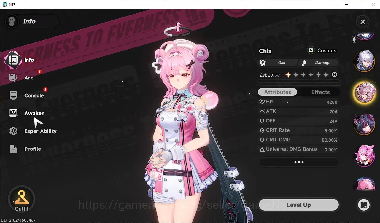 Neverness to Everness Accounts Global SEA|HL 22|TL 19|2k Annulith|4 SSR 2 Limit [Shinku,Nanally]|Porsche|2 4